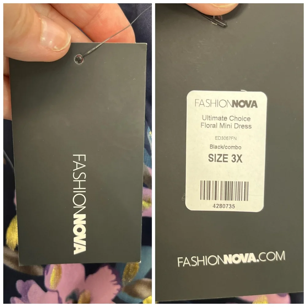 Fashion Nova Mini Dress XL Navy Ultimate Choice Metallic‎ Floral Ruched New Sexy